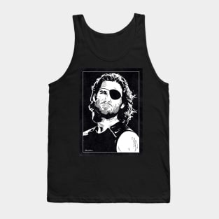 SNAKE PLISSKEN - Escape from New York (Black and White) Tank Top